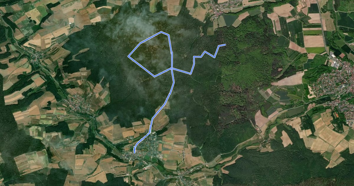 Маршрут Baumlehrpfad um die Raidelhütte на спутниковом снимке