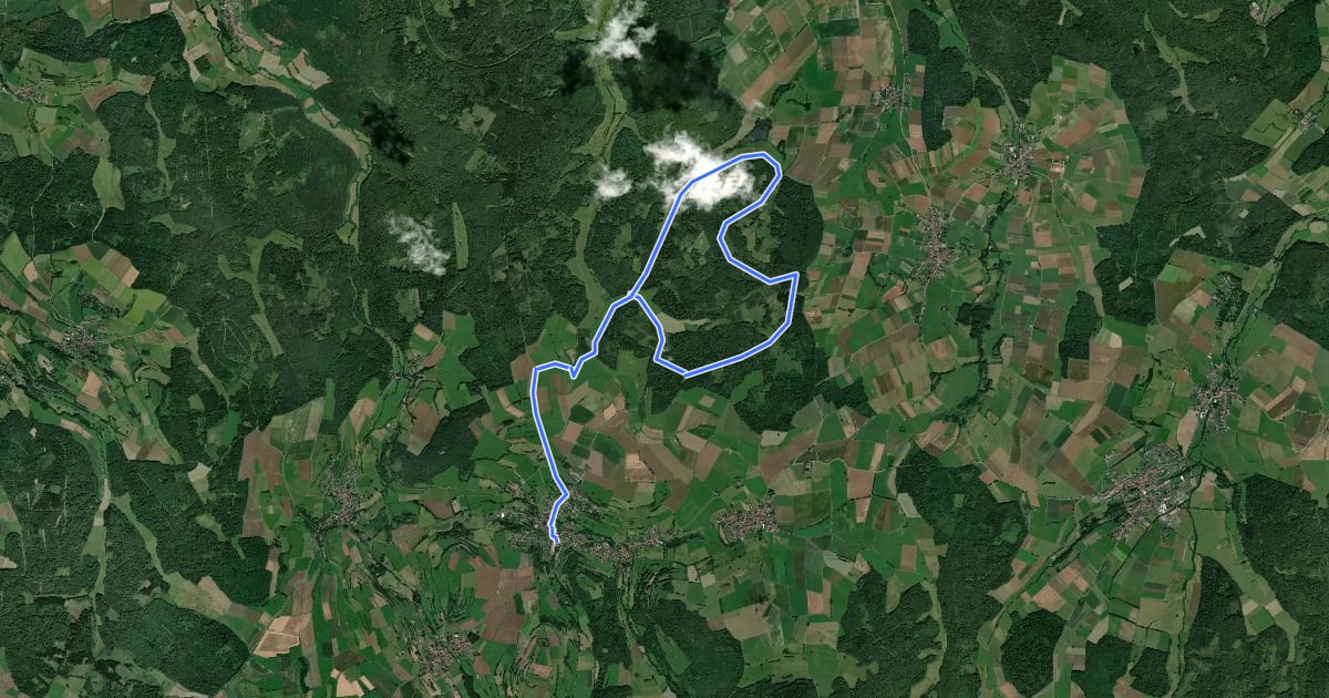 Маршрут Baumweg на спутниковом снимке