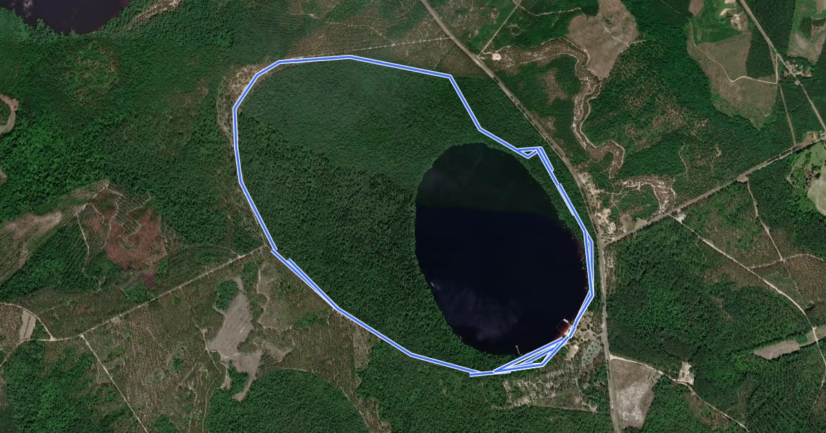 Маршрут Bay Trail на спутниковом снимке
