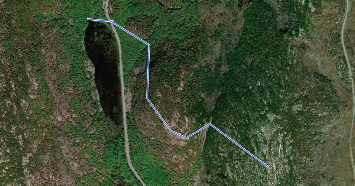Маршрут Beachcroft Path на спутниковом снимке