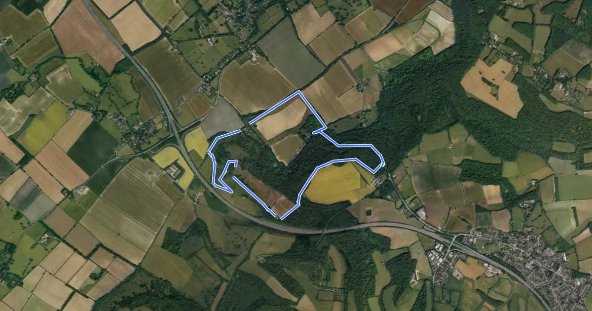 Маршрут Beacon Hill, Juniper Bank and Aston Wood Walk, Central Chilterns на спутниковом снимке