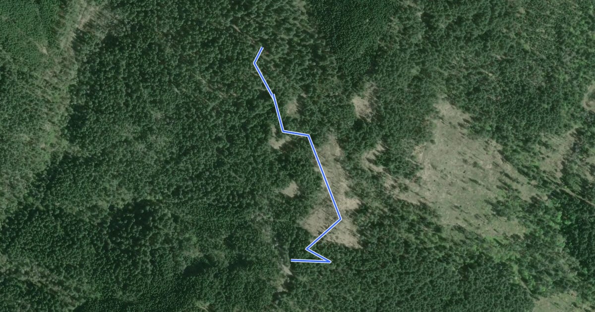 Маршрут Beautiful Trail на спутниковом снимке