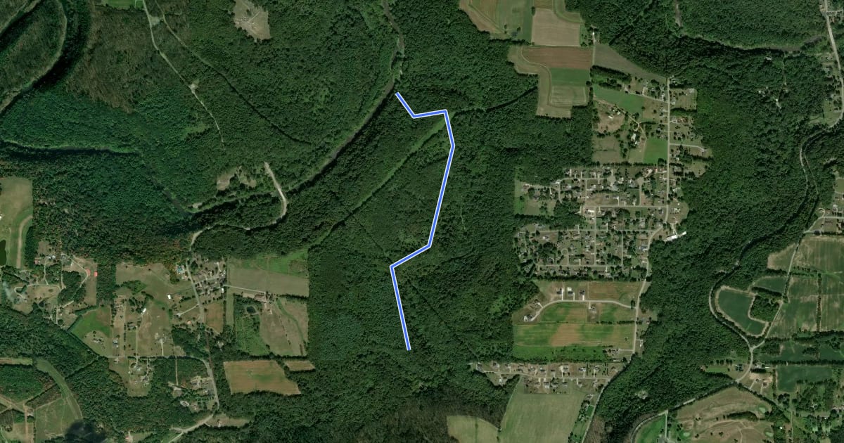 Маршрут Beaver Creek - Yellow Short Loop на спутниковом снимке