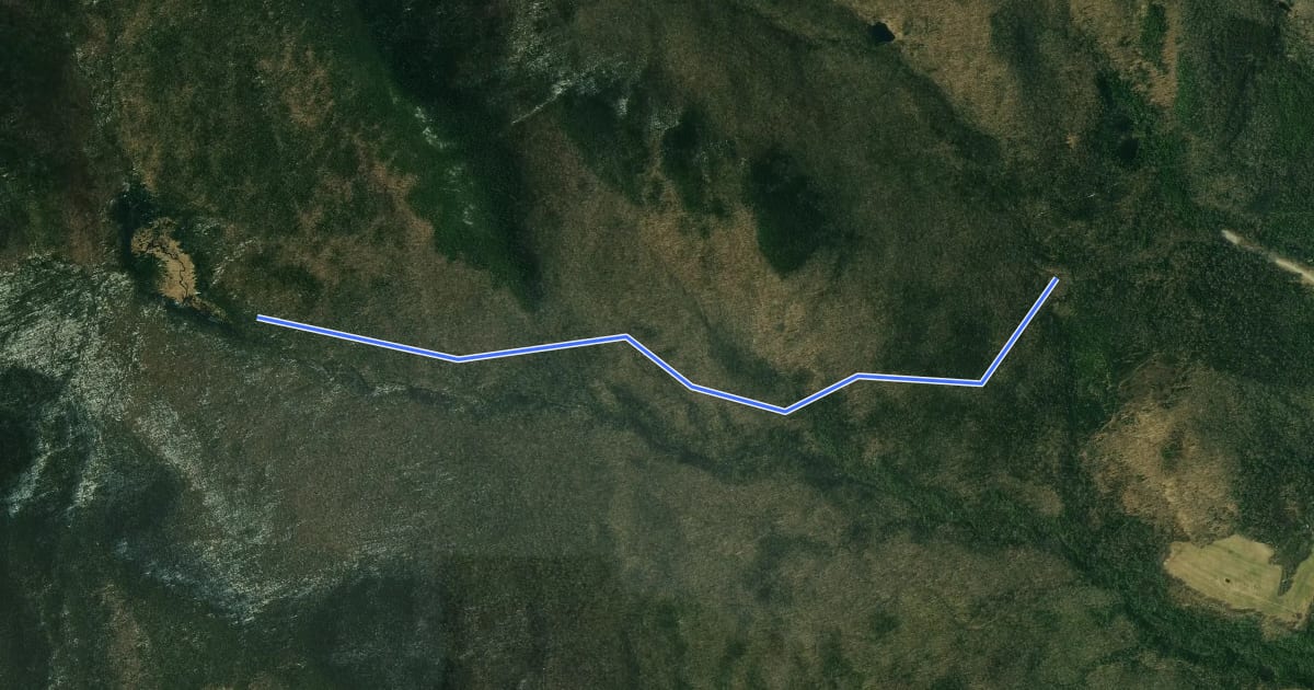 Маршрут Beaver Meadow Trail на спутниковом снимке