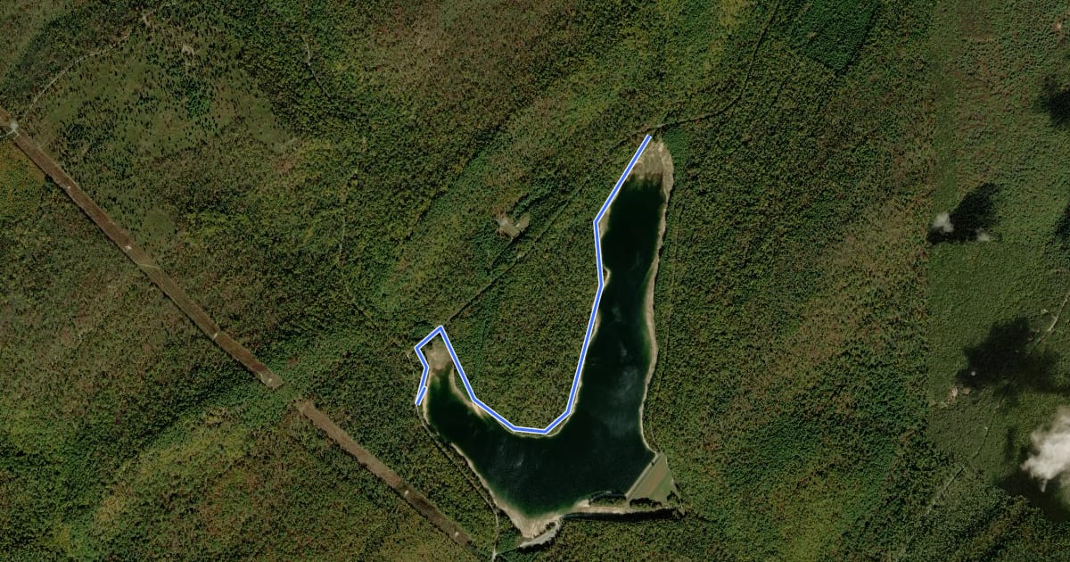 Маршрут Beaver Trail на спутниковом снимке