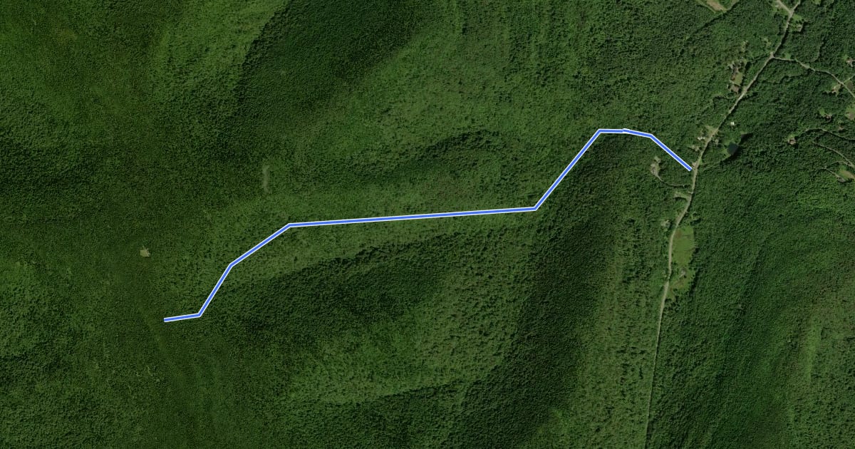 Маршрут Becker Hollow Trail на спутниковом снимке