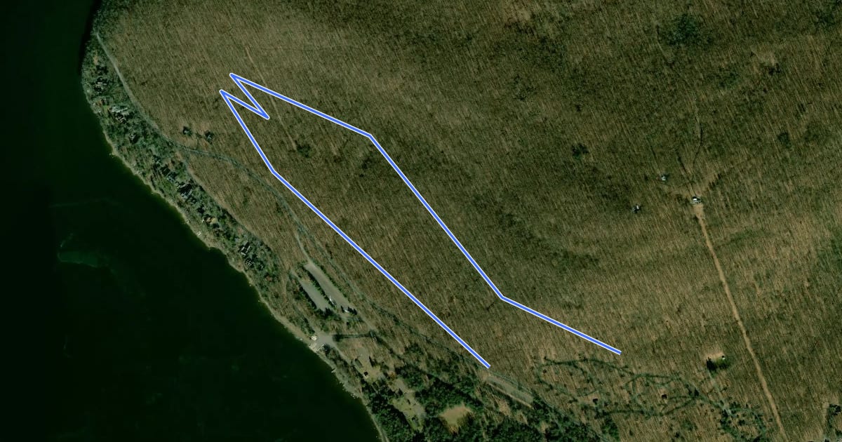 Маршрут Beckman's Trail на спутниковом снимке
