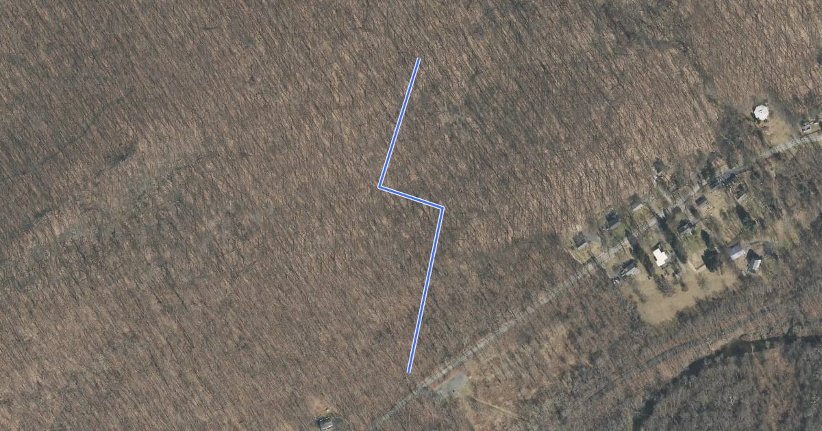 Маршрут Bee-Line Trail на спутниковом снимке