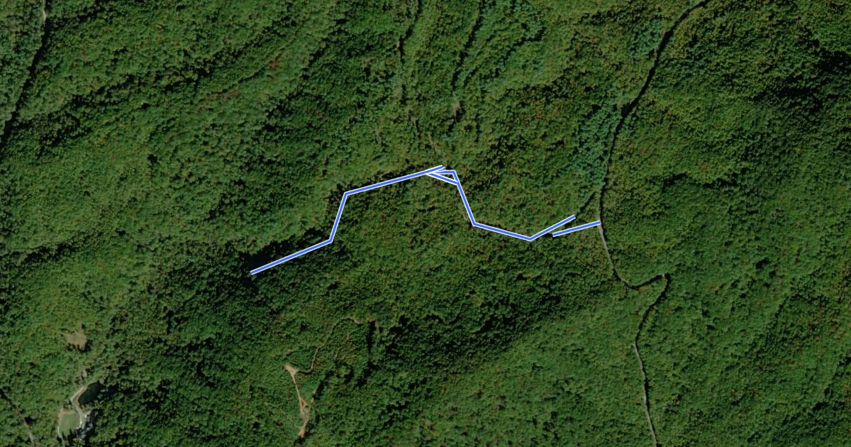 Маршрут Beech Bottom Falls Trail на спутниковом снимке