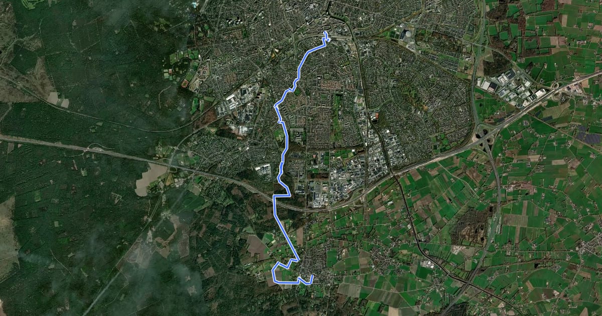 Маршрут Beekbergenroute на спутниковом снимке