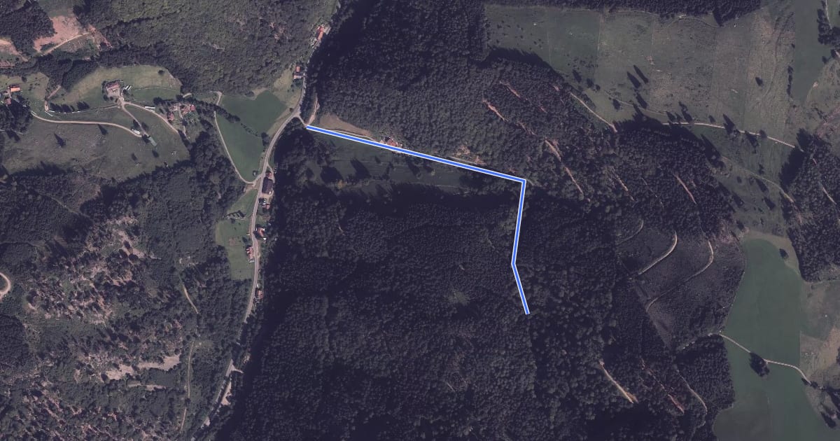 Маршрут Beginn Felsenweg - Zipfeldobel на спутниковом снимке