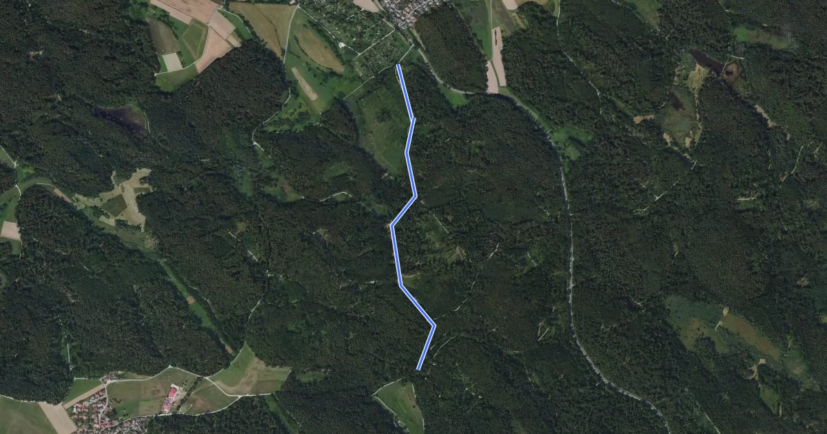 Маршрут Bei Adelheiden - Dettingen Pappelweg на спутниковом снимке
