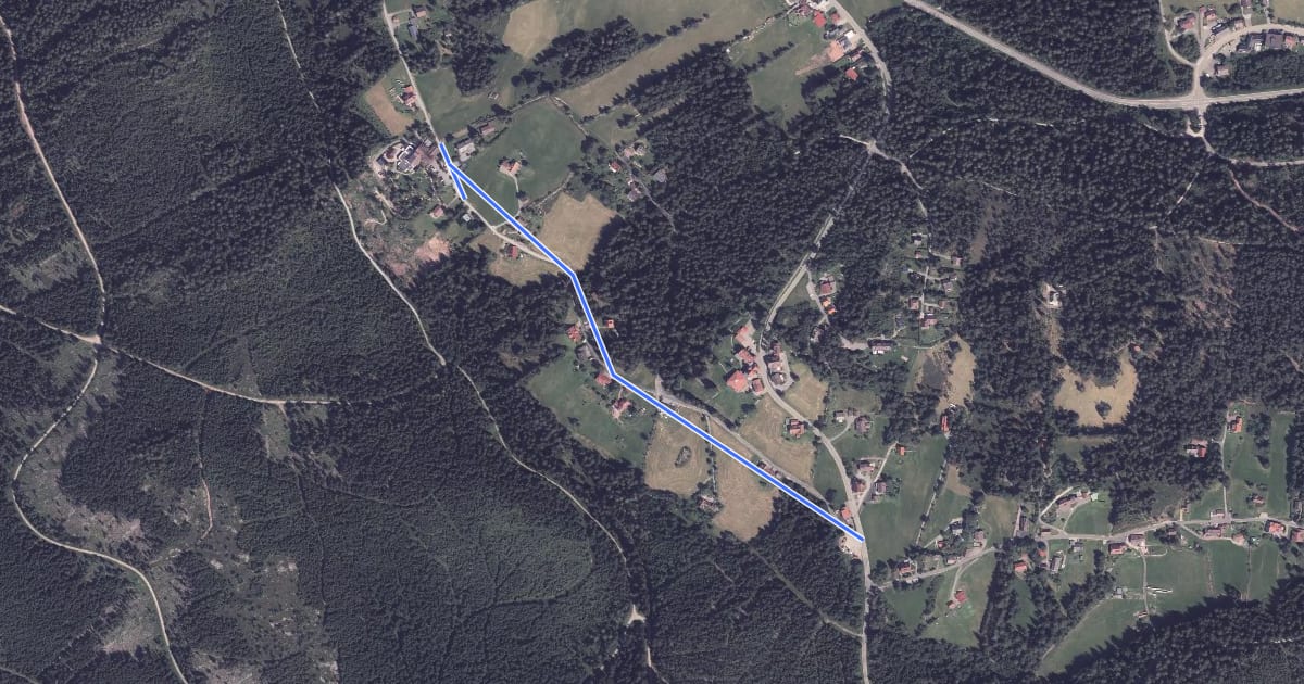 Маршрут Bei der Kniebiskapelle - Waldblick на спутниковом снимке