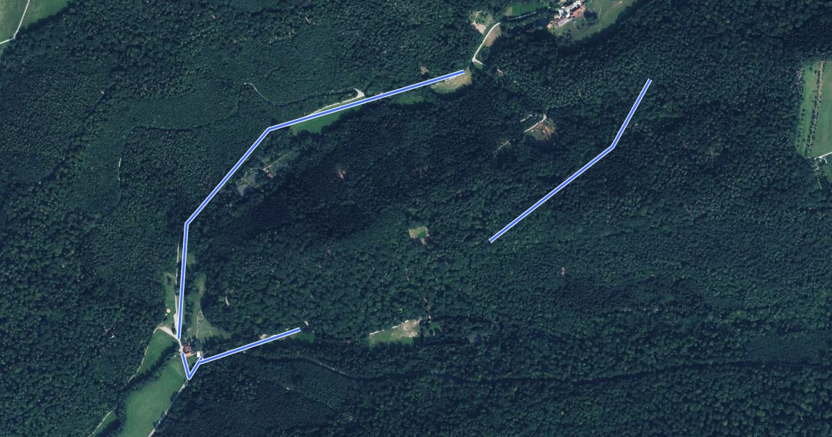 Маршрут Beilstein - Rundweg 5 на спутниковом снимке