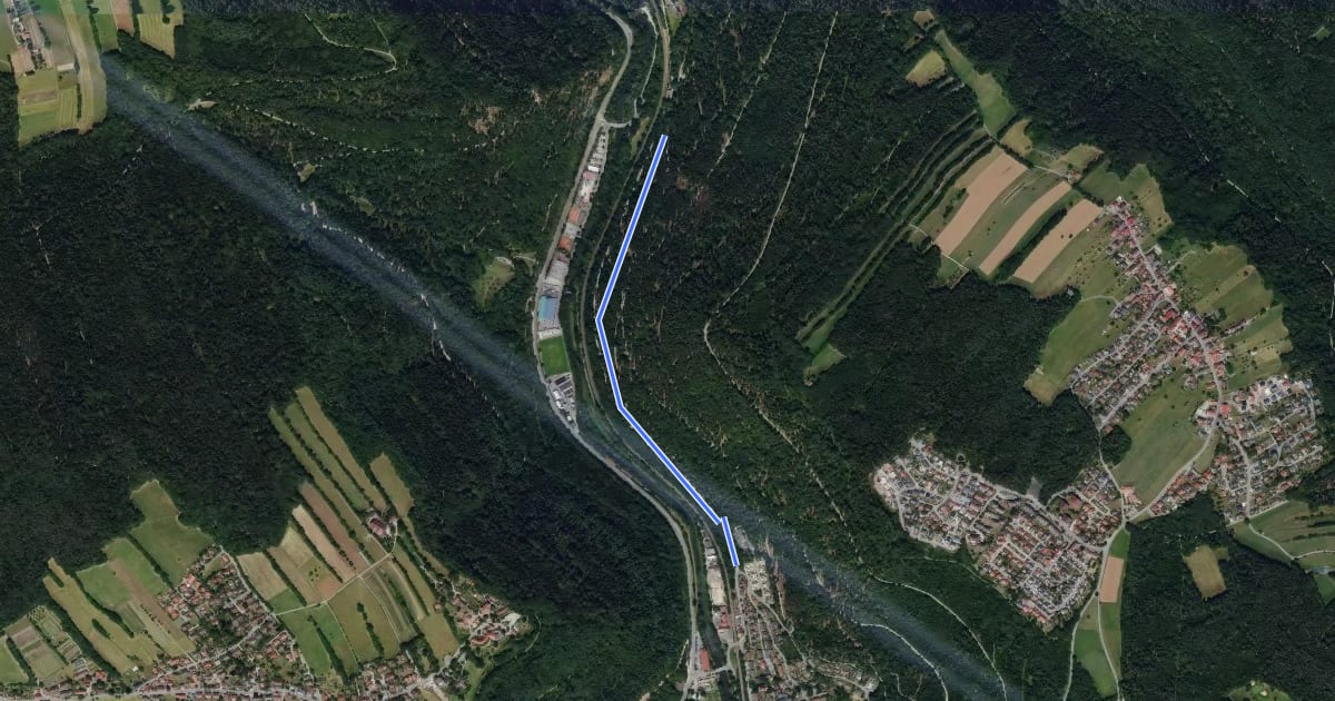 Маршрут Beim alten Bahnwärterhaus - Bad Liebenzell Forchenhalde на спутниковом снимке