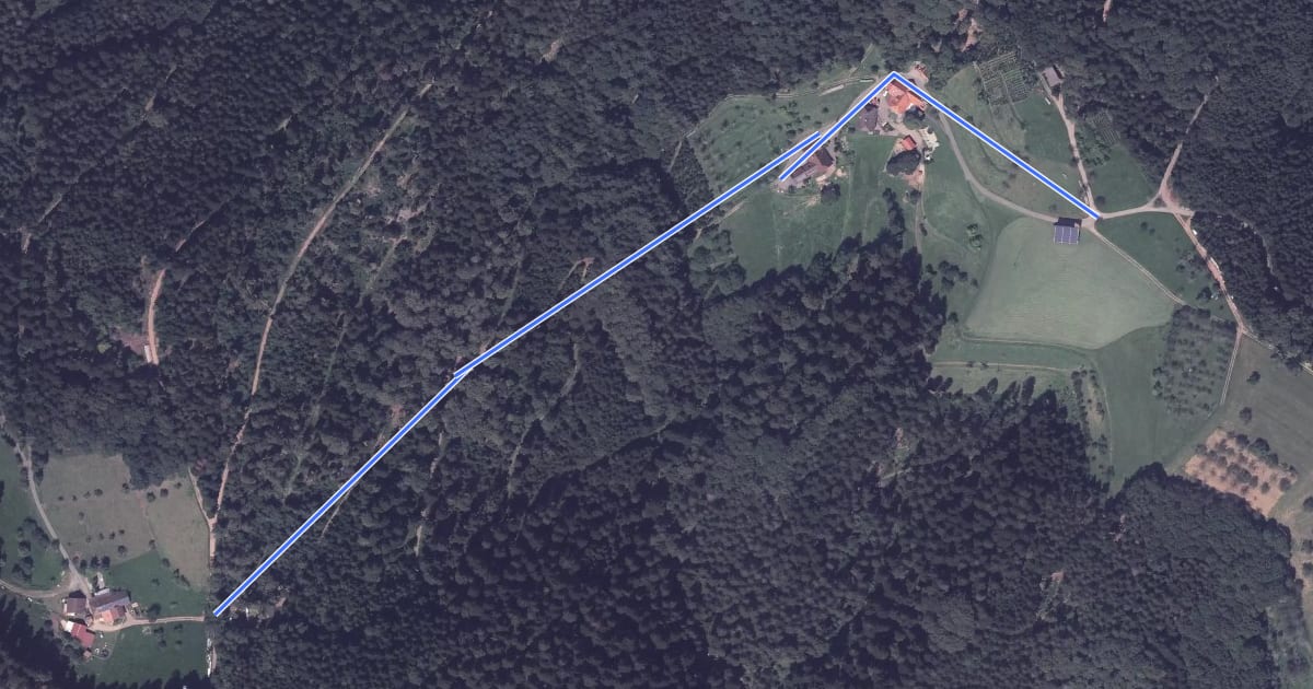 Маршрут Beim Bergbauernhof - Schottenhöfen Sodlach на спутниковом снимке