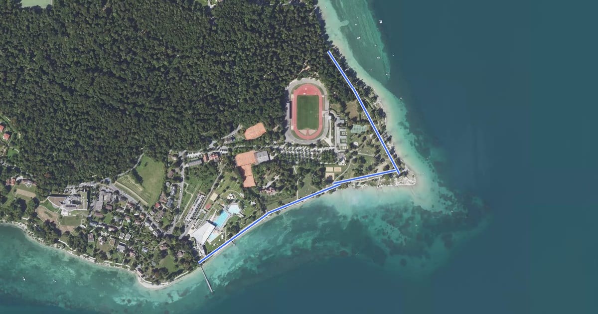 Маршрут Beim Hörnle - Konstanz Bodensee-Therme на спутниковом снимке