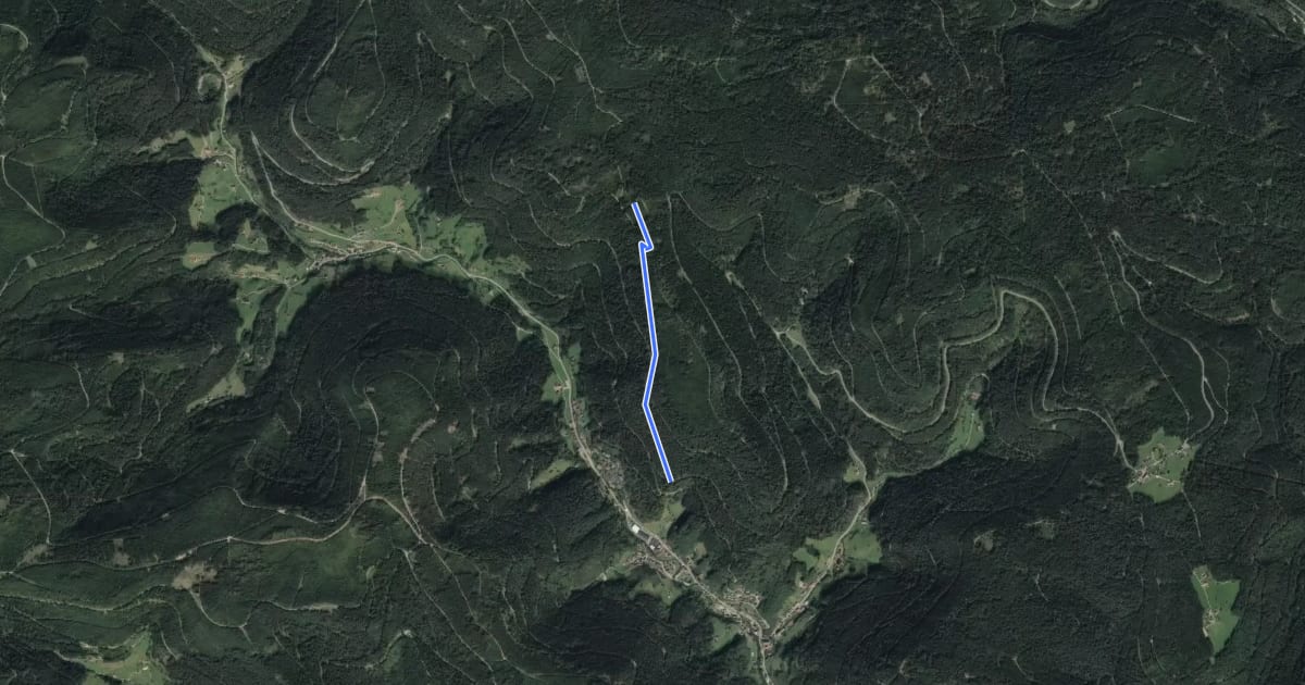 Маршрут Beim Kastelstein - Grafenbühl на спутниковом снимке