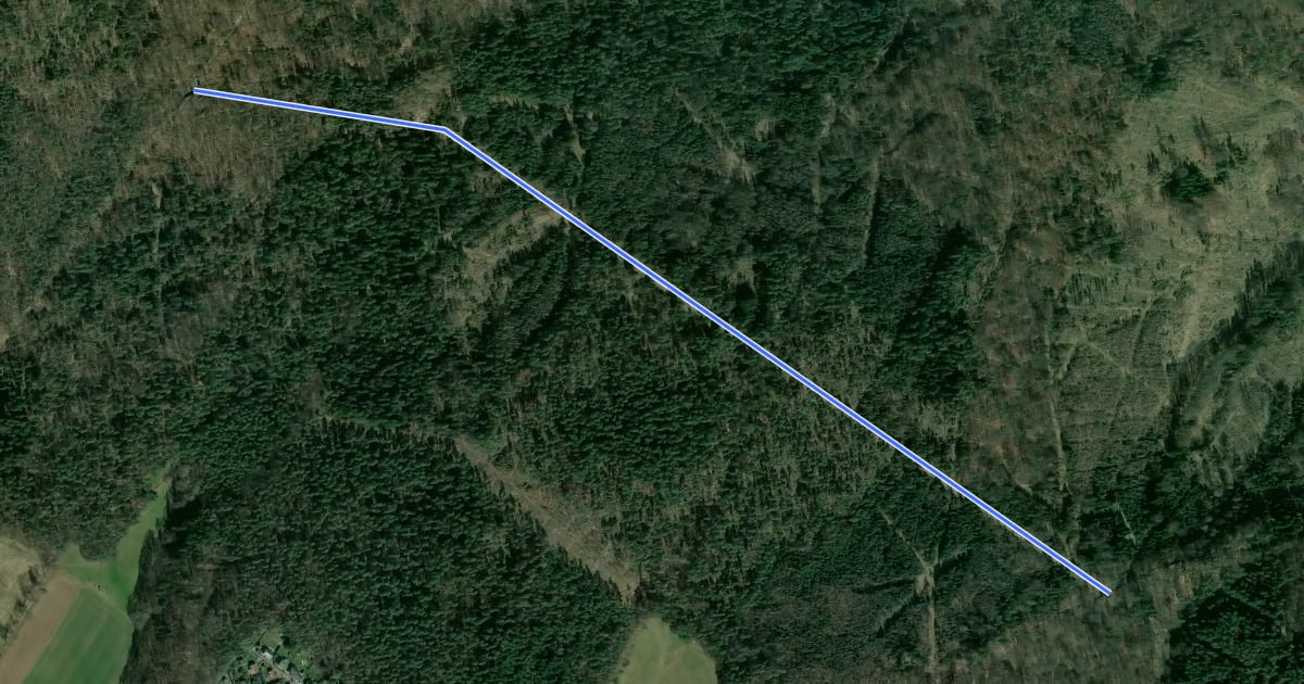 Маршрут Beiseförth Rundweg B5 на спутниковом снимке