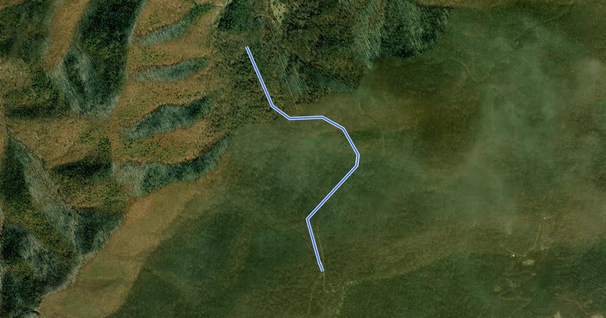 Маршрут Beldor Fire Road на спутниковом снимке