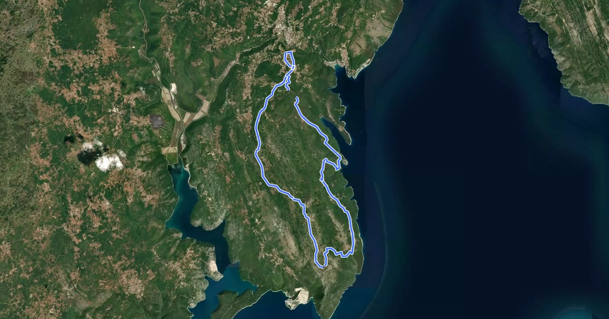 Маршрут Bella Vista на спутниковом снимке