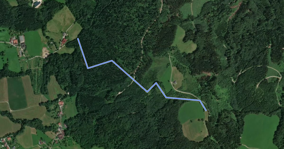 Маршрут Beni Trail на спутниковом снимке