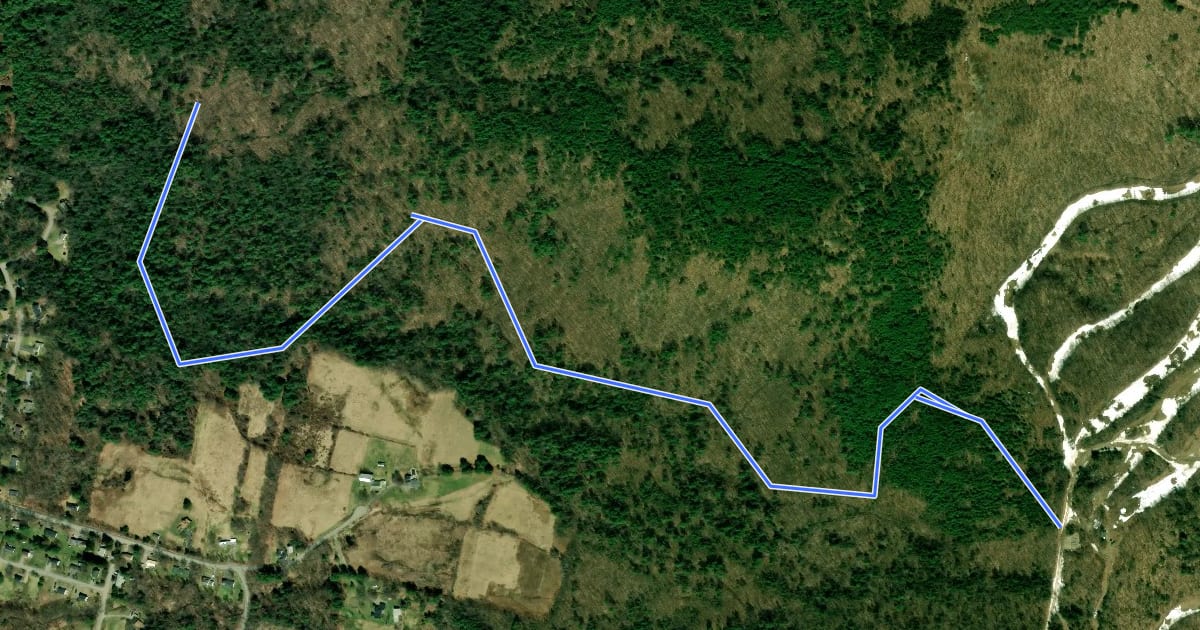 Маршрут Benjamin Weeks Trail на спутниковом снимке