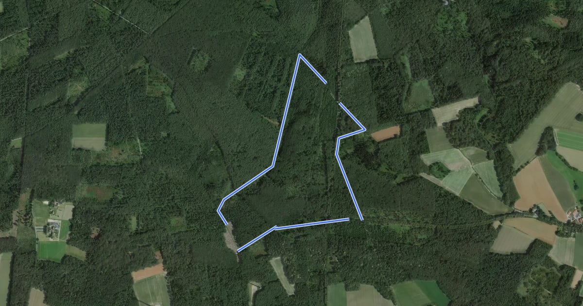 Маршрут Bensberg Rundweg A1 на спутниковом снимке