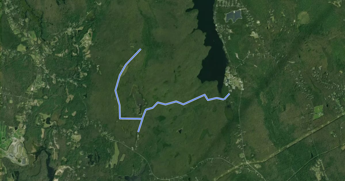 Маршрут Benson Mountain Trail на спутниковом снимке