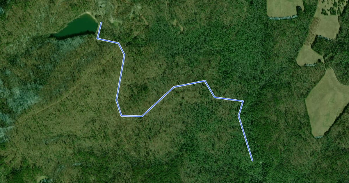 Маршрут Benton Falls Trail на спутниковом снимке