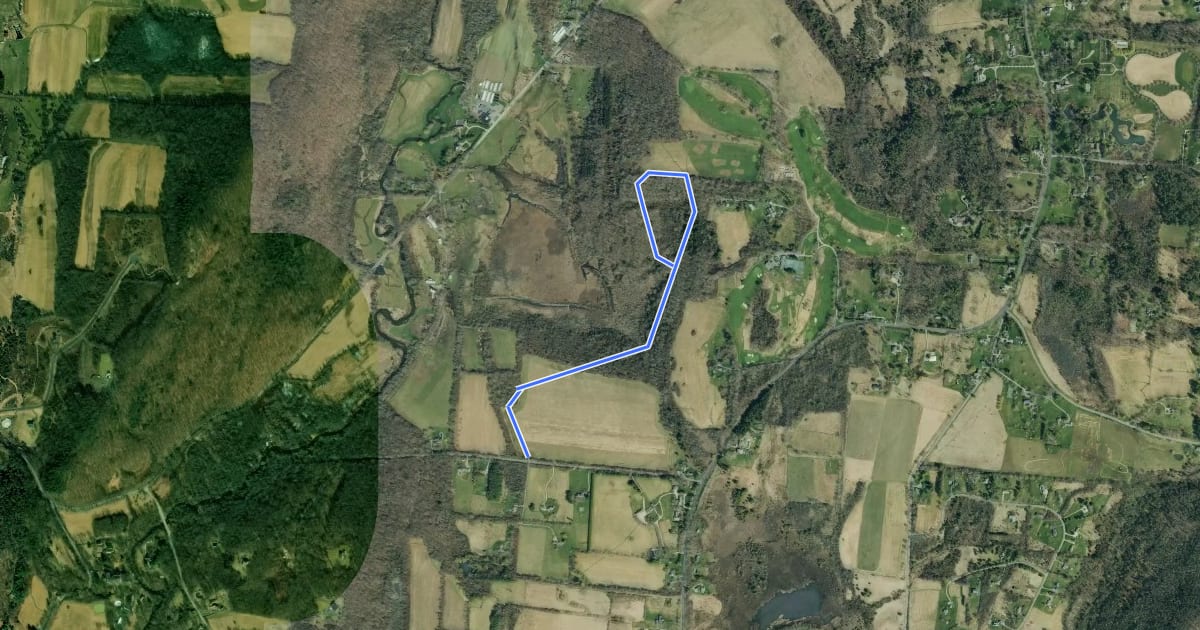 Маршрут Benton Hill Trail на спутниковом снимке