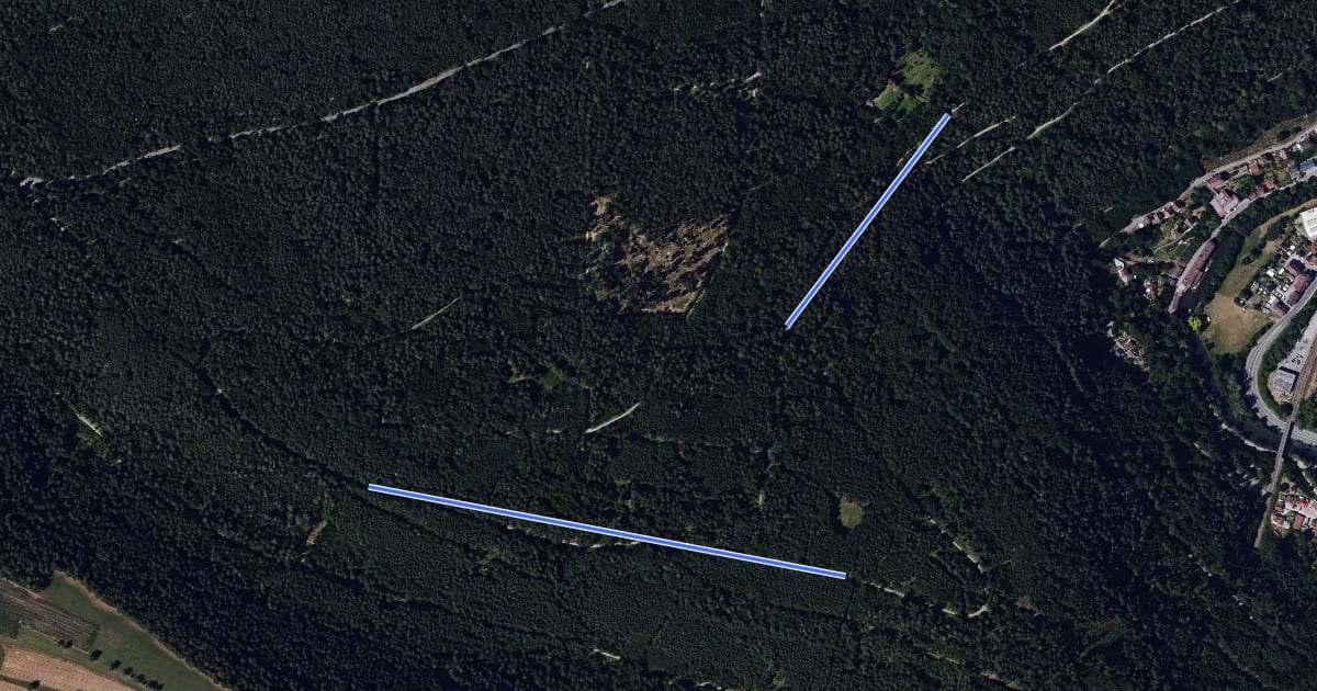 Маршрут Über dem Rötelbach - Schafottweg на спутниковом снимке