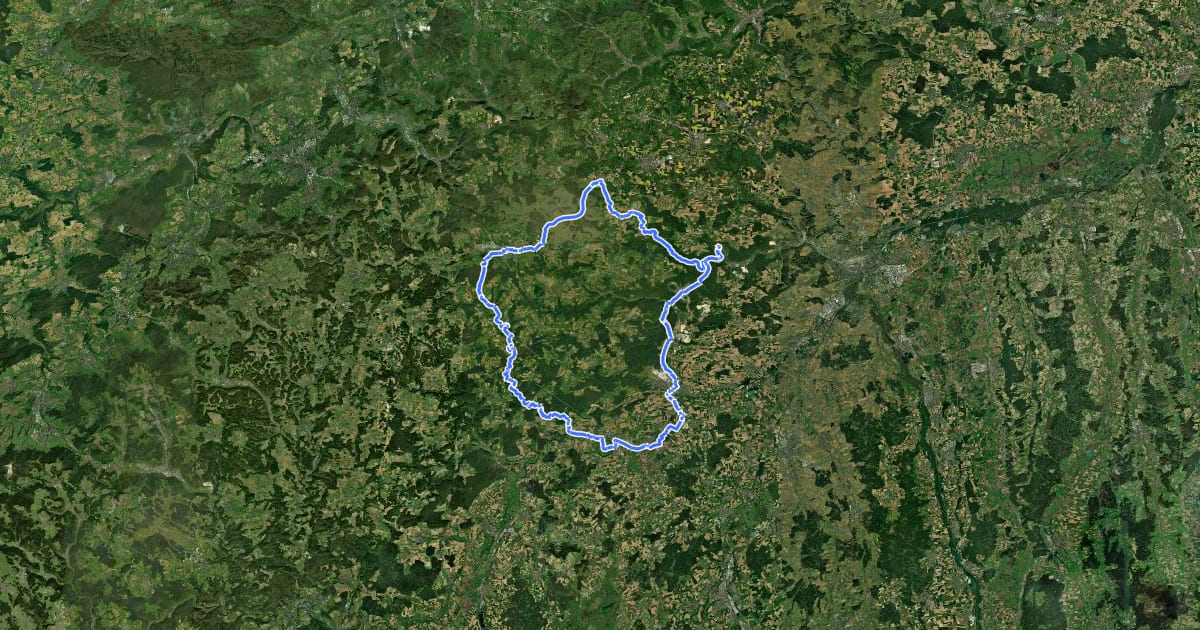 Маршрут Berg Bier-Tour на спутниковом снимке