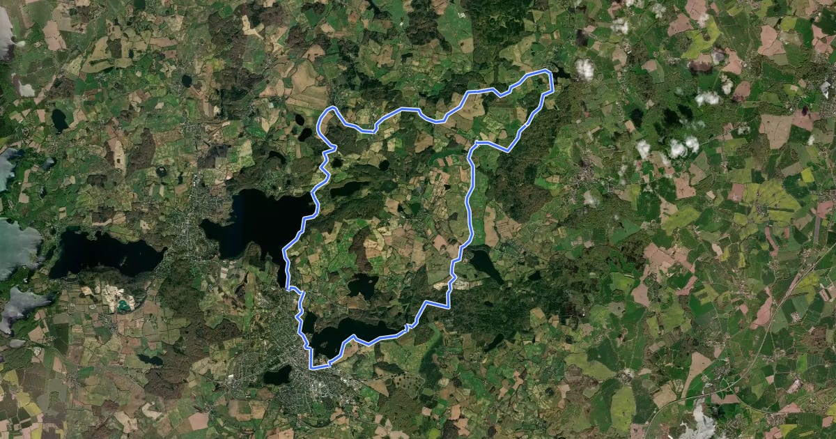 Маршрут Berg-Tour на спутниковом снимке