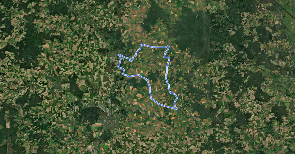 Маршрут Berg und Tal на спутниковом снимке