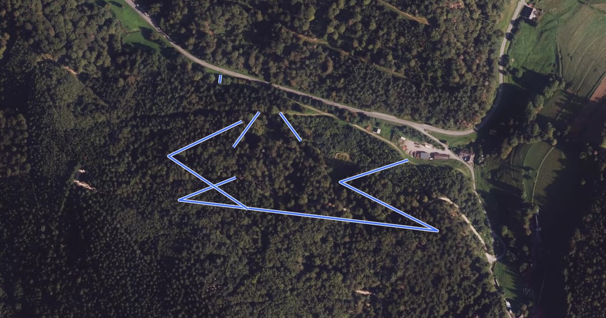 Маршрут Bergbauhistorischer Lehrpfad am Birkenberg на спутниковом снимке