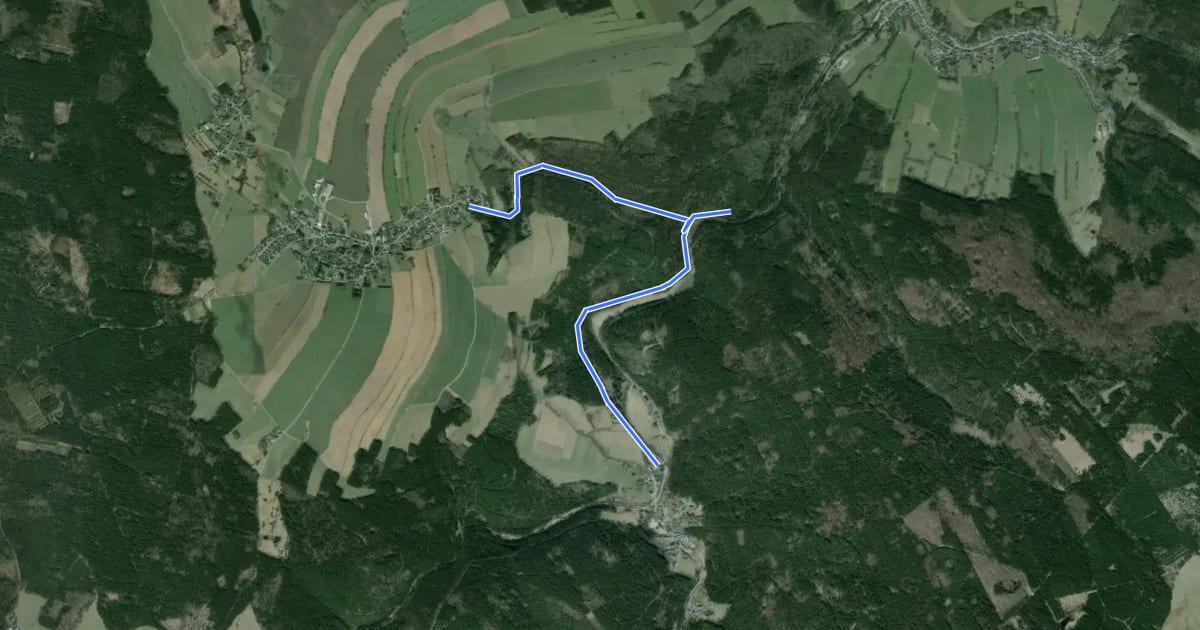Маршрут Bergbaulehrpfad Andreas Gegentrum на спутниковом снимке