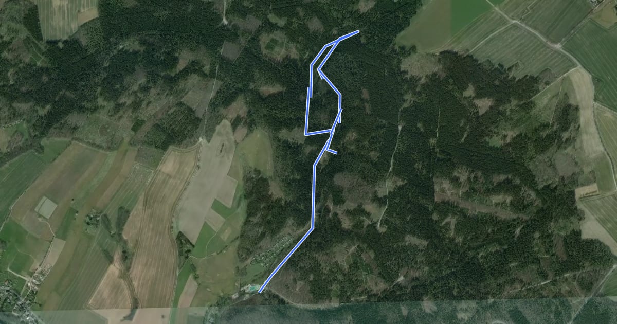 Маршрут Bergbaulehrpfad Zechengrund на спутниковом снимке