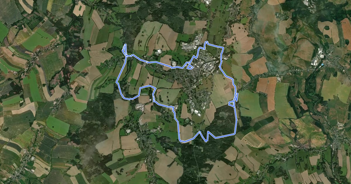 Маршрут Bergbaupfad на спутниковом снимке