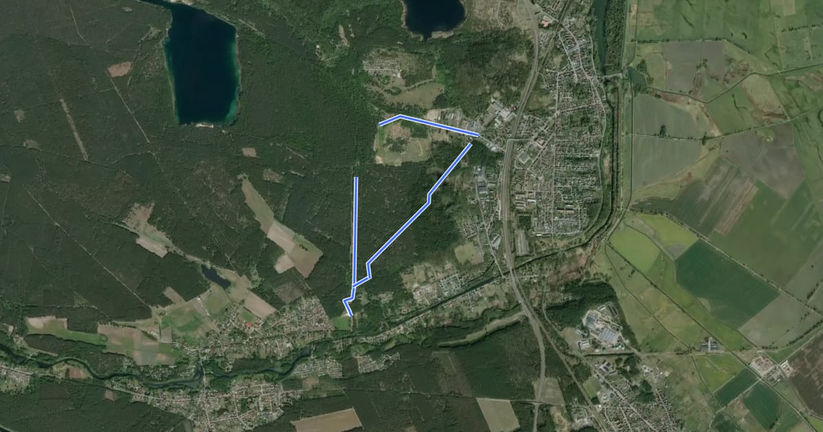 Маршрут Bergbauwanderpfad "Grube Finkenheerd" на спутниковом снимке