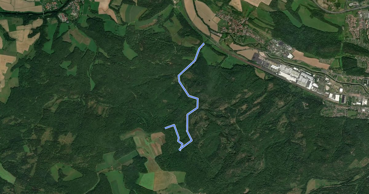 Маршрут Bergbauwanderweg Stregda Rangenbach на спутниковом снимке