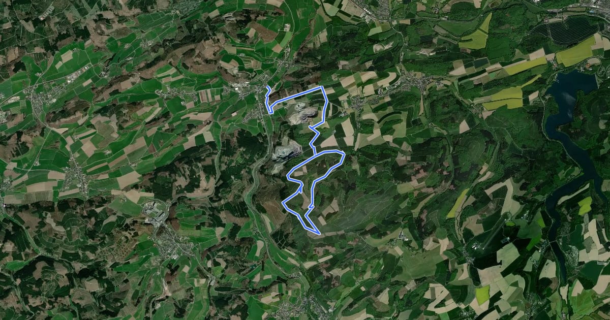 Маршрут Berge Rundweg B2 Braberg на спутниковом снимке