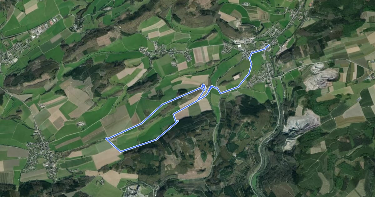Маршрут Berge Rundweg B5 на спутниковом снимке