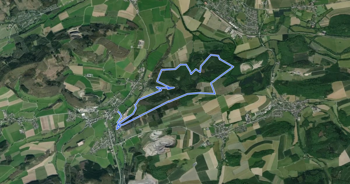 Маршрут Berge Rundweg B6 Kehling/Koppen на спутниковом снимке