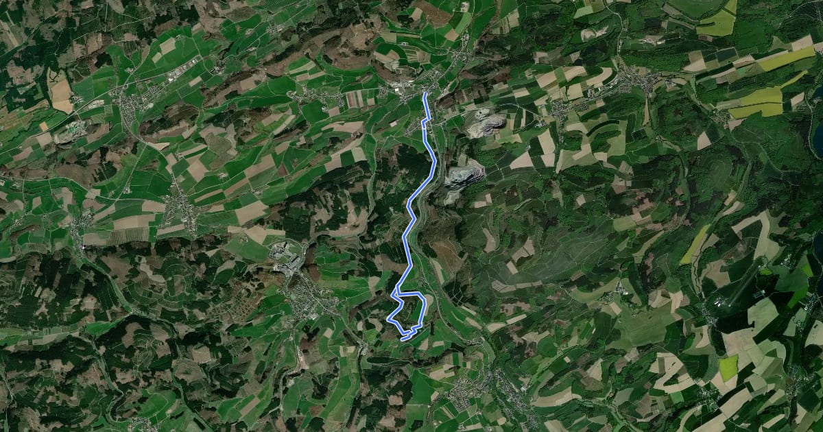 Маршрут Berge Rundweg B7 на спутниковом снимке