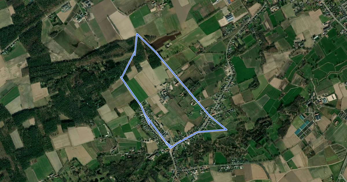 Маршрут Bergerheideroute на спутниковом снимке