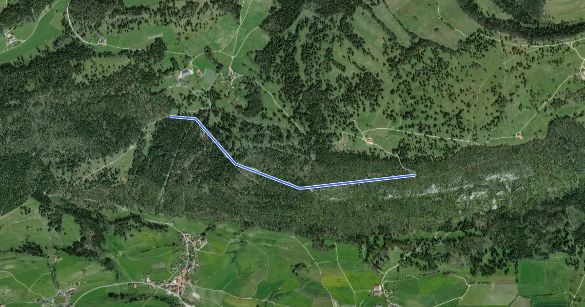 Маршрут Bergerie de Loveresse - fixme на спутниковом снимке
