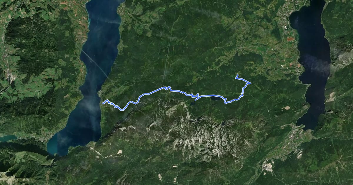 Маршрут BergeSeen Trail 02: Windlegern/Hochsteinalm - Steinbach на спутниковом снимке