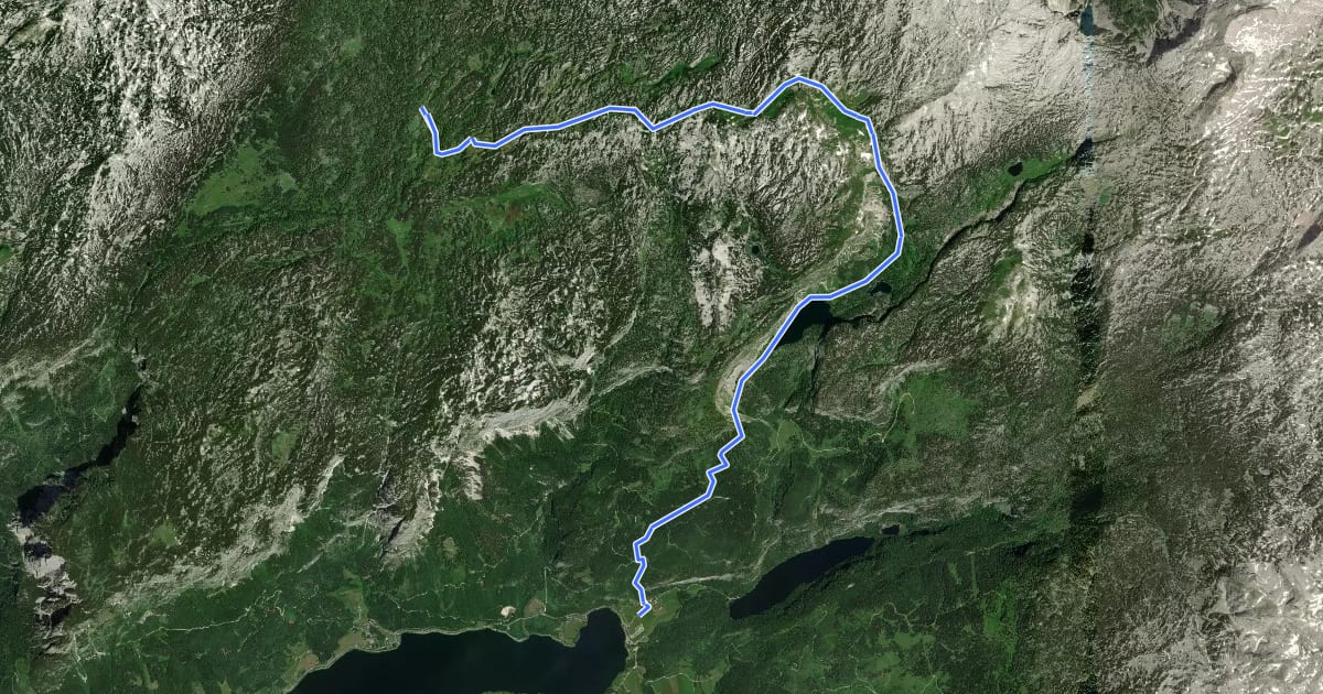 Маршрут BergeSeen Trail 20: Gößl - Appelhaus на спутниковом снимке