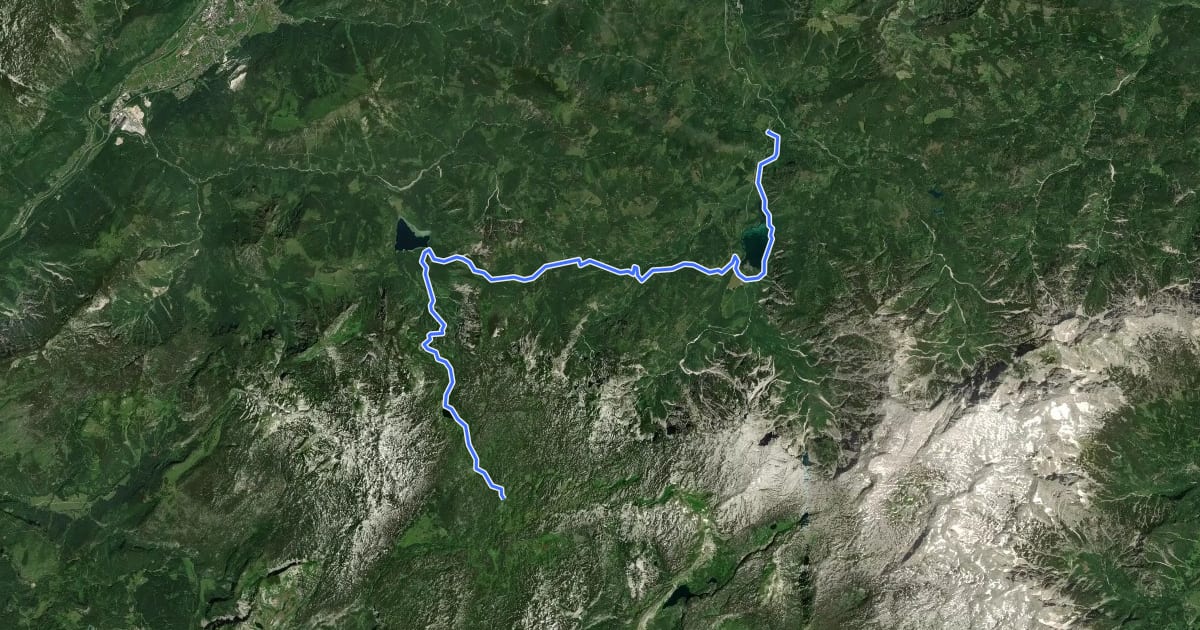 Маршрут BergeSeen Trail 21: Appelhaus - Jagersimmerl на спутниковом снимке